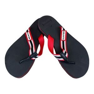 Hunter Red White Black Logo Flip-Flops Women’s Size 6 New Without Box